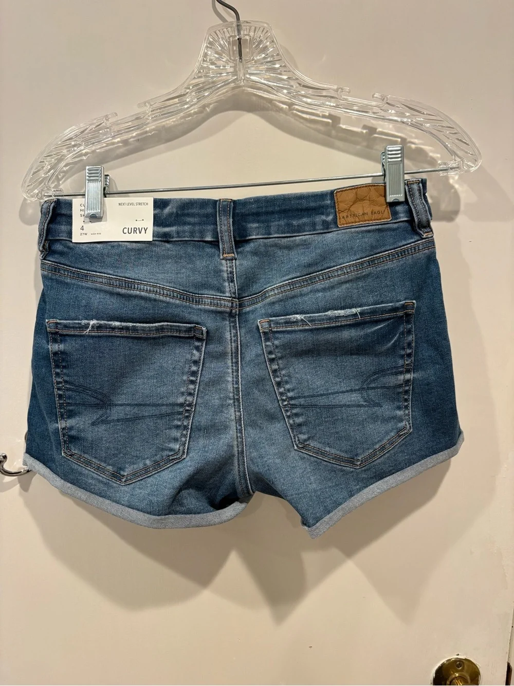 Curvy Women's Denim Shorts - Blue